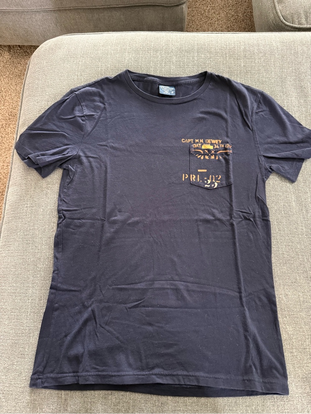 Men's Polo Ralph Lauren Military Graphic Pocket Tee